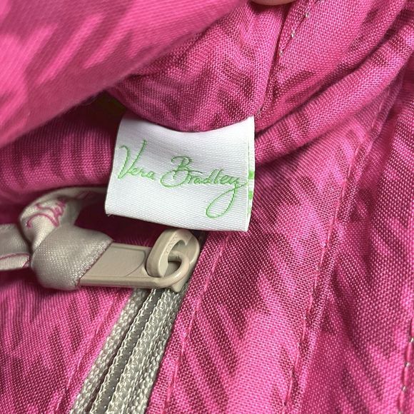 Vera Bradley Abby Multicolor Pink Paisley Meets Plaid Tote Bag Purse Satchel - Picture 7 of 13